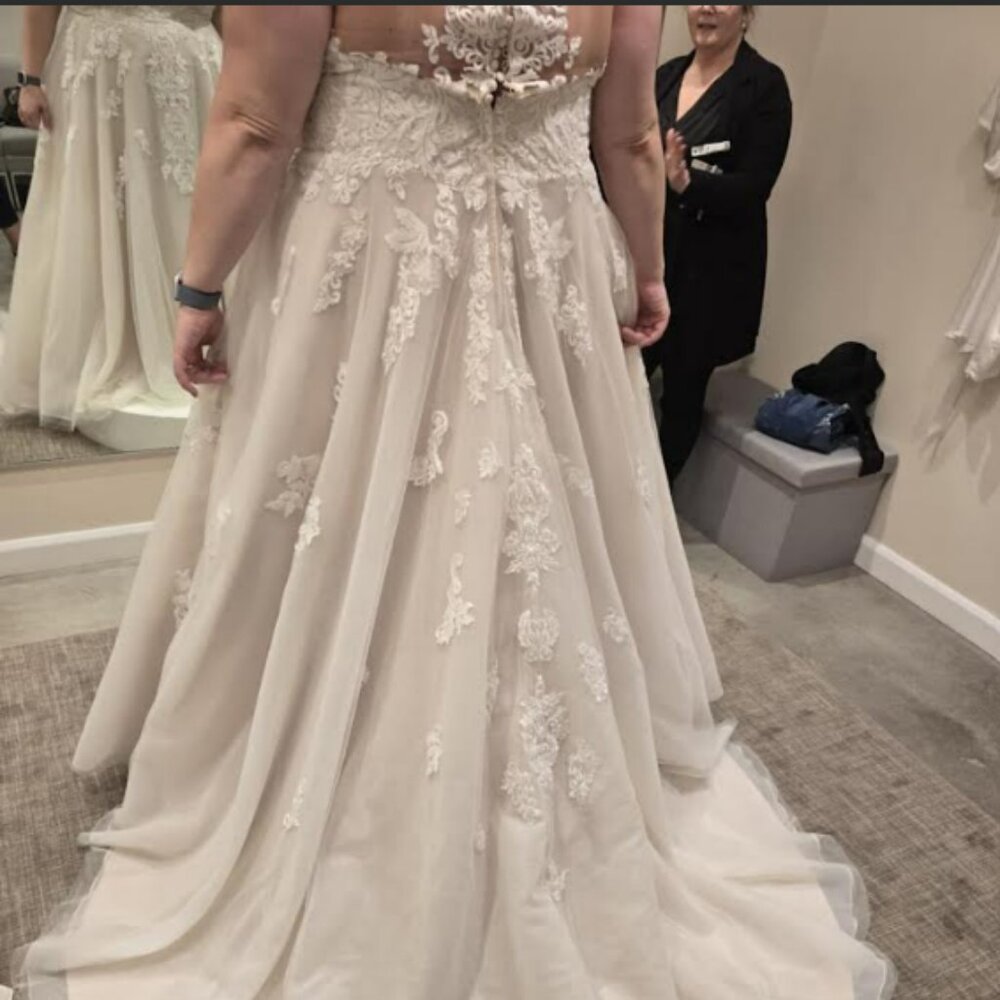 Stella York Romantic Lace Wedding Dress with Cameo Back - Picture 5 of 16